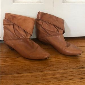 Rare Pleated Frye Boots size 6.5